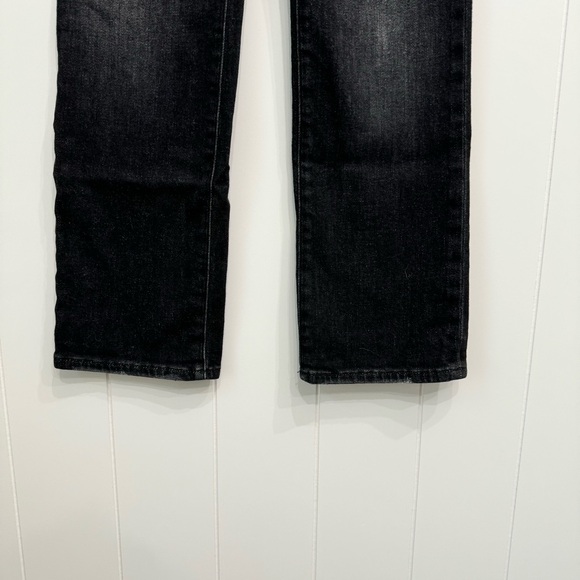 Good American Good Legs Straight Leg Split Pocket Denim Jeans Size 2/26 Black - Picture 4 of 14